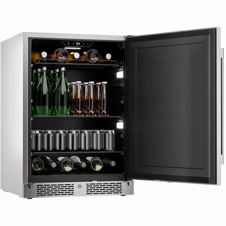 Zephyr Outdoor Single Zone Presrv Beverage Cooler PRB24C01AS-OD