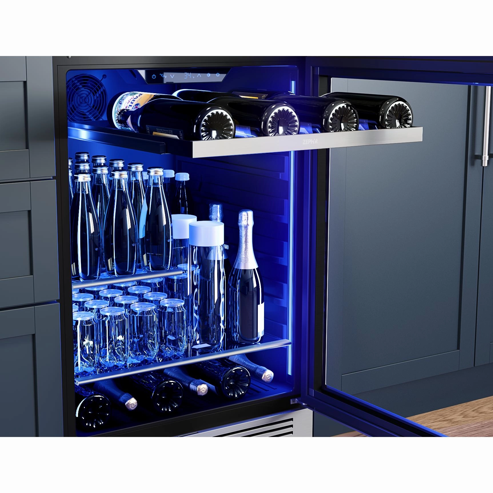 Zephyr Presrv 5.6 cu. ft. Freestanding Beverage Center PRPB24C01BG