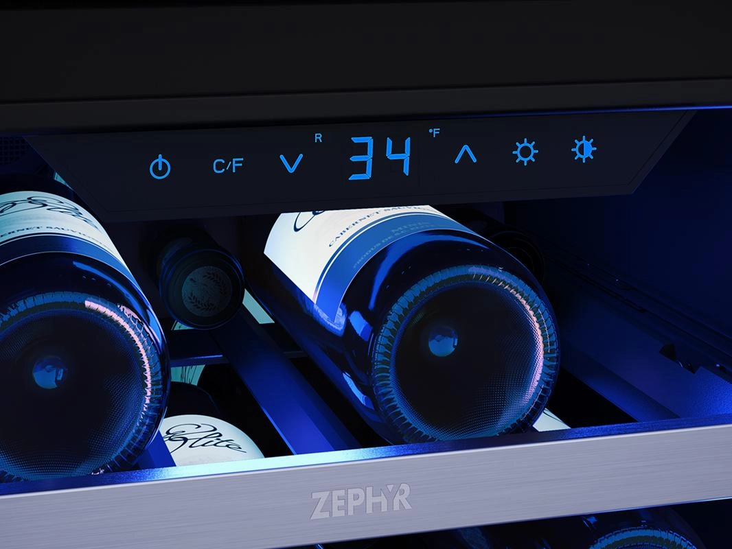 Zephyr PRW15C01CG 15" Single Zone Wine Cooler